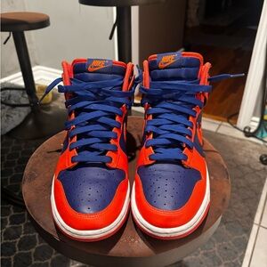 Nike Bold orange and Navy Sneakers